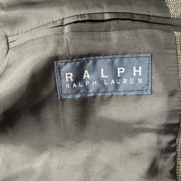 Ralph Lauren Men’s Blazer 44R Gray Wool Cashmere Sport Coat Jacket 2-Button RRL - Picture 3 of 13